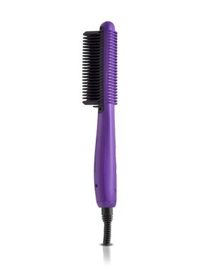 Purple Electric Hair Straightening Brush - Sleek Daily Styling Tool